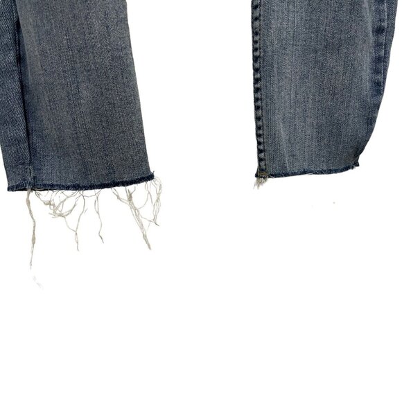 Free People Jeans Button Fly Raw Hem Skinny Size 28 - Picture 6 of 6